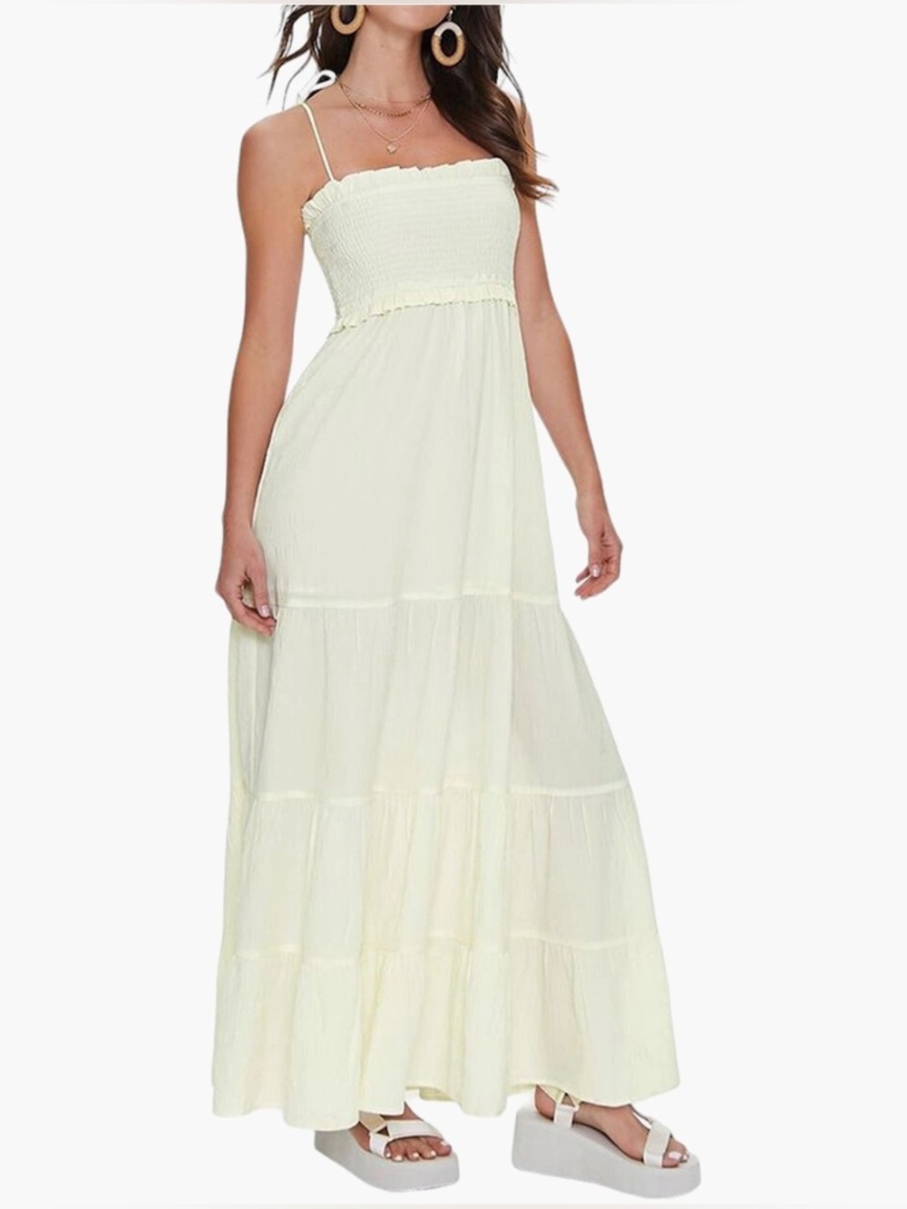 Forever 21 Smocked Maxi Dress
